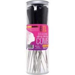 BTL - Braiding PIn Tail Comb BLACK 1PC -Zoe Beauty Supply Shop BTLT01JBLA