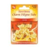Beauty Town - Charm Filigree Tube Gold Cross #07858 -Zoe Beauty Supply Shop BT 07858