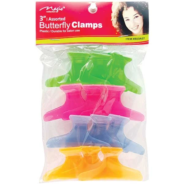 MAGIC COLLECTION - 3" Assorted Butterfly Clamps 1 MAGIC COLLECTION - 3" Assorted Butterfly Clamps