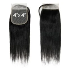 NO BRAND - 9A Unprocessed Virgin Hair 4X4 HD Full Lace Closure STRAIGHT (HUMAN) -Zoe Beauty Supply Shop B pncwqmd1641503216163 500