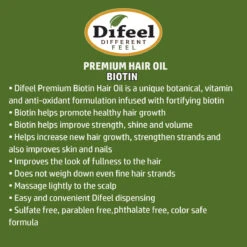 Difeel - Biotin Pro Growth Premium Hair Oil -Zoe Beauty Supply Shop Biotin HO Difeel Slide Template1 1200x e0d1c94d 8fce 450a bf87 db4fc4868333