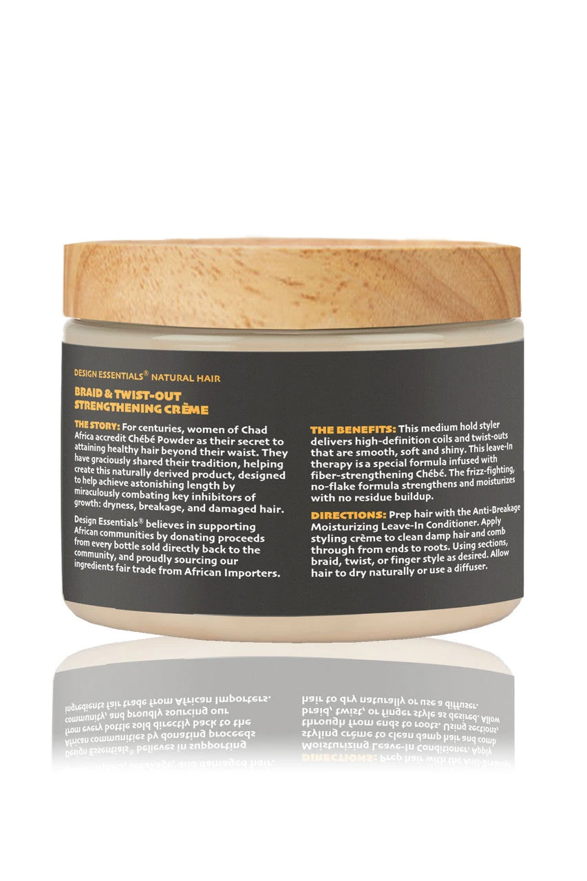 DESIGN ESSENTIALS - Braid & Twist-Out Strengthening Crème 2 DESIGN ESSENTIALS - Braid & Twist-Out Strengthening Crème - Image 2