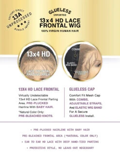 SENSATIONNEL - 13A LH 13X4 STRAIGHT HD LACE WIG (HUMAN) 15 SENSATIONNEL - 13A LH 13X4 STRAIGHT HD LACE WIG (HUMAN) -Zoe Beauty Supply Shop Brand Description 13A 13X4 HDLace Frontalwig 1