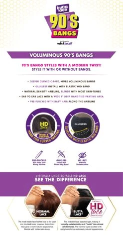 SENSATIONNEL - BUTTA 90'S BANG LACE WIG - UNIT 909 -Zoe Beauty Supply Shop Brand Description ButtaLace 90s Bangs 01 1 d94ee2eb 4cab 4ed0 b7fa 984717ef94cc