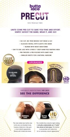 SENSATIONNEL - BUTTA PRE-CUT LACE WIG - UNIT 16 -Zoe Beauty Supply Shop Brand Description ButtaLace Pre Cut 02 1 413dbce7 ef86 46e2 af10 439f8635d571