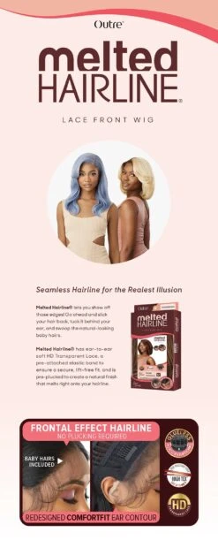 OUTRE - LACE FRONT WIG - MELTED HAIRLINE - LORENZA - HT -Zoe Beauty Supply Shop Brand Description Melted Hairline FINAL WEB 2