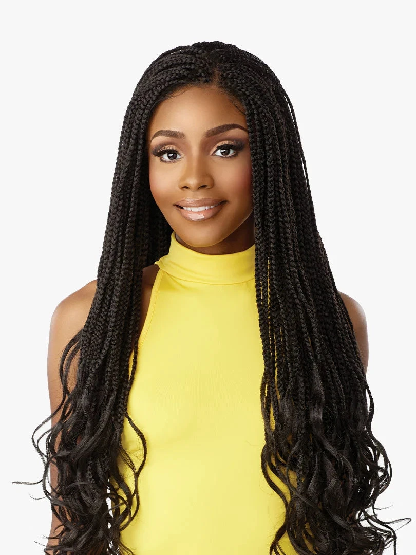 SENSATIONNEL - CLOUD 9 4X4 BRAIDED LACE WIG "BOX FRENCH CURL 30" 3 SENSATIONNEL - CLOUD 9 4X4 BRAIDED LACE WIG "BOX FRENCH CURL 30" - Image 3