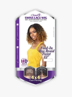 SENSATIONNEL - CLOUD 9 4X4 BRAID LACE WIG "FEED-IN BOX BRAID TWIST 12" -Zoe Beauty Supply Shop C9 4x4 Braided Feed in Box Braid Twst12 HT