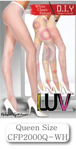 CCDC - LUV White Classic Fishnet D.I.Y