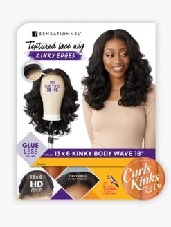 SENSATIOINNEL - KINKY EDGE 13X6 LACE WIG - KINKY BODY WAVE 18 (CK&CO) 23 SENSATIOINNEL - KINKY EDGE 13X6 LACE WIG - KINKY BODY WAVE 18 (CK&CO) -Zoe Beauty Supply Shop CKCO KE 13X6 KinkyBodyWave18 HT
