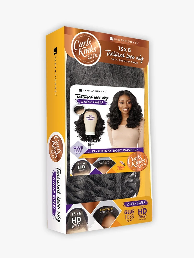 SENSATIOINNEL - KINKY EDGE 13X6 LACE WIG - KINKY BODY WAVE 18 (CK&CO) 6 SENSATIOINNEL - KINKY EDGE 13X6 LACE WIG - KINKY BODY WAVE 18 (CK&CO) - Image 6