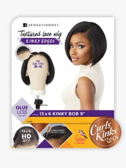 SENSATIONNEL - KINKY EDGE 13X6 LACE WIG - KINKY BOB 9 (CK&CO) -Zoe Beauty Supply Shop CKCO KE 13x6 Bob9 HT