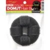 MAGIC COLLECTION - 3 3/4" Velcro Wide Donut Hair Bun BLACK