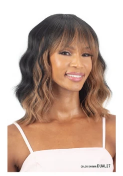 MAYDE - MOCHA HUMAN HAIR BLEND WIG DELIGHT -Zoe Beauty Supply Shop DUAL 27