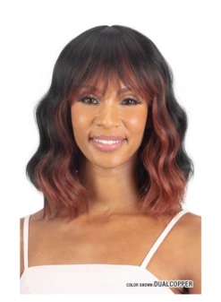 MAYDE - MOCHA HUMAN HAIR BLEND WIG DELIGHT -Zoe Beauty Supply Shop DUAL COPPER