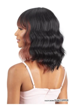 MAYDE - MOCHA HUMAN HAIR BLEND WIG DELIGHT -Zoe Beauty Supply Shop DUAL COPPER 1
