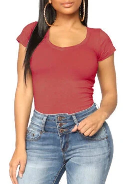 DODO - BASIC V- NECK T-SHIRTS (X-LARGE)