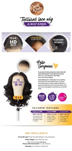 SENSATIOINNEL - KINKY EDGE 13X6 LACE WIG - KINKY BODY WAVE 18 (CK&CO) 25 SENSATIOINNEL - KINKY EDGE 13X6 LACE WIG - KINKY BODY WAVE 18 (CK&CO) -Zoe Beauty Supply Shop Description CKCO KINKY EDGES 13X6 KINKY BodyWave18