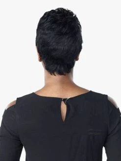 SENSATIONNEL - HH EMPIRE WIG "MONA" SALT & PEPPER (HUMAN) -Zoe Beauty Supply Shop Empire LW SAP S Mona back