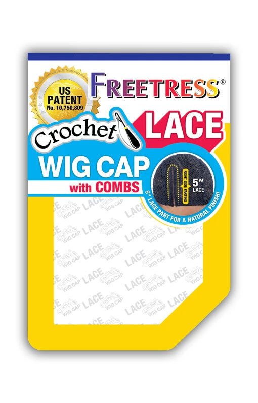 FREETRESS - Lace Crochet Wig Cap With Combs 2 FREETRESS - Lace Crochet Wig Cap With Combs - Image 2