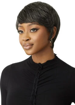 OUTRE - FAB & FLY FULL CAP WIG GRAY GLAMOUR- HH - CELIA -Zoe Beauty Supply Shop FF GG Celia 34 Left