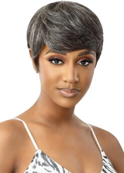 OUTRE - FAB & FLY FULL CAP WIG GRAY GLAMOUR - HH - ASHA