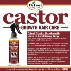 Difeel - Castor Pro-Growth Leave-In Conditioning Spray -Zoe Beauty Supply Shop FSSL53 CPG80 A
