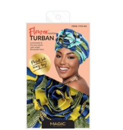 MAGIC COLLECTION - Fashion Turban African Pattern Flower Turban -Zoe Beauty Supply Shop FTUF 001