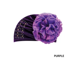 MAGIC COLLECTION - Fashion Turban Velvet Flower Rhinestone Turban -Zoe Beauty Supply Shop FTUR 001 4