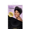 MAGIC COLLECTION - Fashion Turban Soft Cotton Touch Donut Turban BLACK