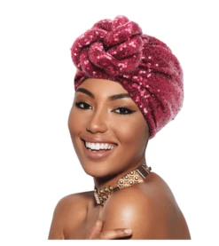 MAGIC COLLECTION - Fashion Turban Sequin Twist Knotted Turban -Zoe Beauty Supply Shop FTUR 009 8