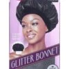 KISS - RED GLITTER BONNET XL JET BLACK PEARL 4 KISS - RED GLITTER BONNET XL JET BLACK PEARL -Zoe Beauty Supply Shop HQ09