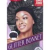 KISS - RED GLITTER BONNET SJ JET BLACK PEARL -Zoe Beauty Supply Shop HQ10