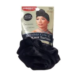 KISS - RED RITZY VELVET TOP KNOT TURBAN BLACK -Zoe Beauty Supply Shop HQ59 Package Front Dec.08.2021 1800x1800 a6e1771c 4a08 4c52 868d e83acfe39756