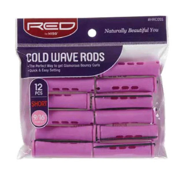KISS - RED COLD WAVE RODS SHORT 9/16" 12PC ORCHARD 1 KISS - RED COLD WAVE RODS SHORT 9/16" 12PC ORCHARD