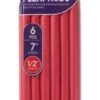 KISS - RED FLEXIBLE RODS 7" 1/2" 6PCS PACK RED -Zoe Beauty Supply Shop HRF04 8