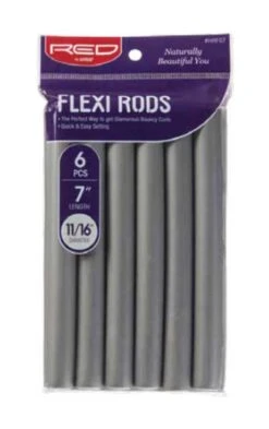 KISS - RED FLEXIBLE RODS 7" 11/16" 6PCS PACK GRAY