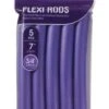 KISS - RED FLEXIBLE RODS 7" 3/4" 5PCS PACK PURPLE -Zoe Beauty Supply Shop HRF08 8