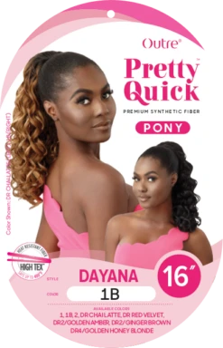 OUTRE - PRETTY QUICK DRAWSTRING PONY DAYANA -Zoe Beauty Supply Shop HT PQ Dayana
