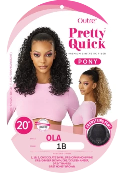 OUTRE - PRETTY QUICK - DRAWSTRING PONY - OLA - HT (DRAWSTRING) -Zoe Beauty Supply Shop HT PQ OLA