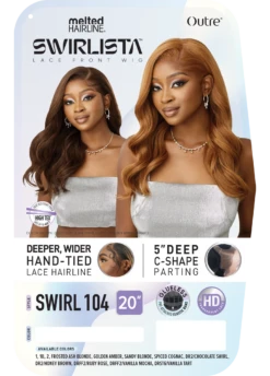OUTRE - QL - MELTED HAIRLINE - SWIRLISTA - SWIRL 104 - HT -Zoe Beauty Supply Shop HT QL Melted Hairline Swirlista Swirl 104