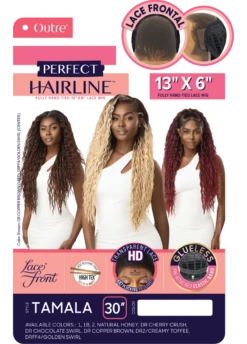 OUTRE - LACE FRONT WIG - PERFECT HAIR LINE 13X6 - TAMALA - HT -Zoe Beauty Supply Shop HT QL Perfect Hairline 13x6 Tamala