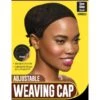 KISS - RED ADJUSTABLE WEAVING CAP BLACK 3 KISS - RED ADJUSTABLE WEAVING CAP BLACK -Zoe Beauty Supply Shop HWE03 6