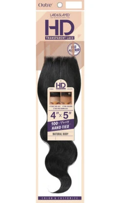 OUTRE - HH LAID & SLAYED - 4X5 HD NATURAL BODY LACE CLOSURE