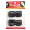 MAGIC COLLECTION - 12 Pieces Wig Clips Medium Black