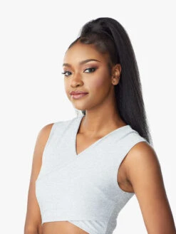 SENSATIONNEL - ID KINKY STRAIGHT 24" (INSTANT PONY WRAP) -Zoe Beauty Supply Shop Instant Pony Wrap Kinky Straight 24 Up main