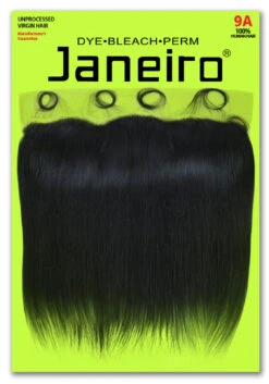 JANEIRO - 100% 9A Unprocessed Virgin Hair 13X4 Frontal HD Lace Closure STRAIGHT