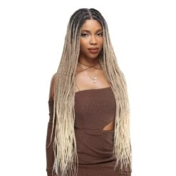 TRU WIG - FEEL FREE HAIR 13X6 HALFMOON LACE BOX BRAID WIG 36"