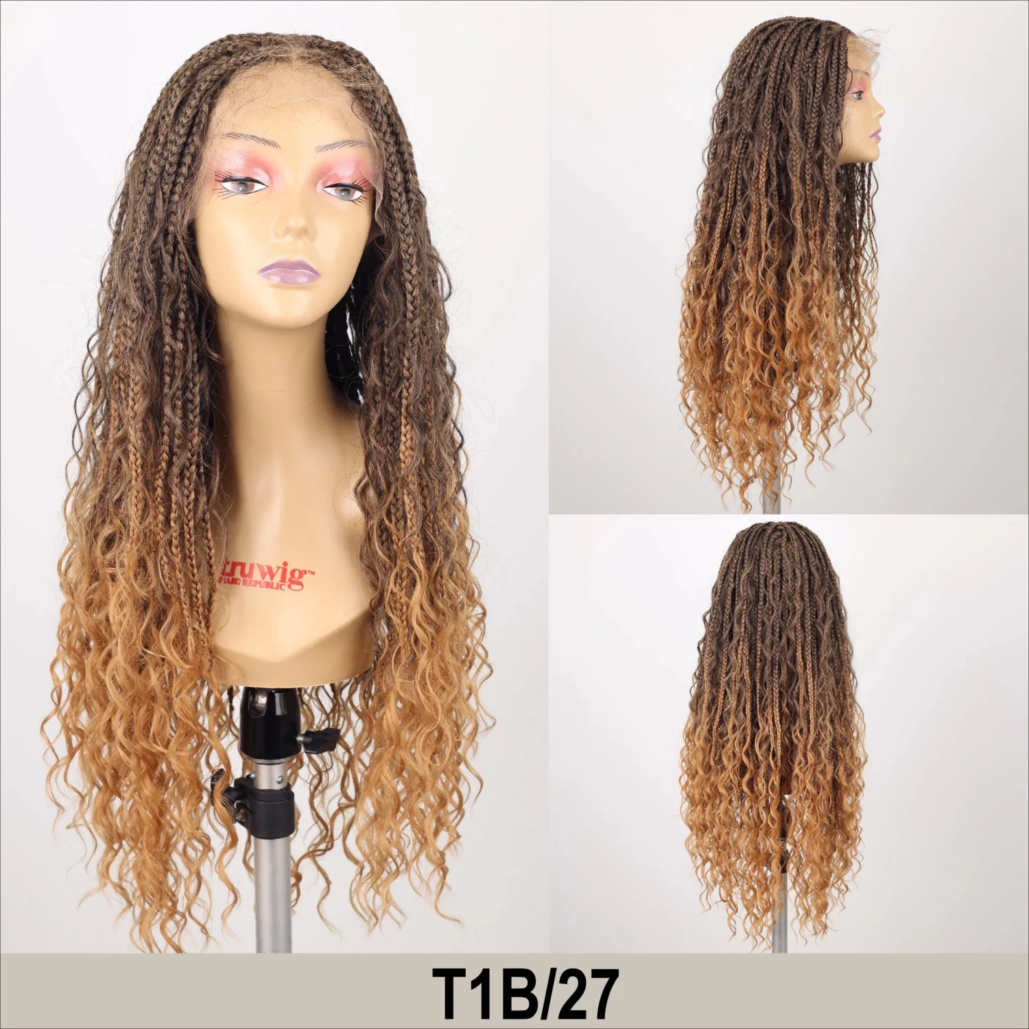 TRU WIG - FEEL FREE HAIR 13X5 LACE FRONT BOHO BOX BRAID WIG 28" 7 TRU WIG - FEEL FREE HAIR 13X5 LACE FRONT BOHO BOX BRAID WIG 28" - Image 7