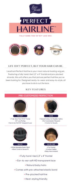 OUTRE - LACE FRONT WIG - PERFECT HAIR LINE 13X4 - JEANNIE -HT -Zoe Beauty Supply Shop Lacefront Perfect Hairline 13x4 2